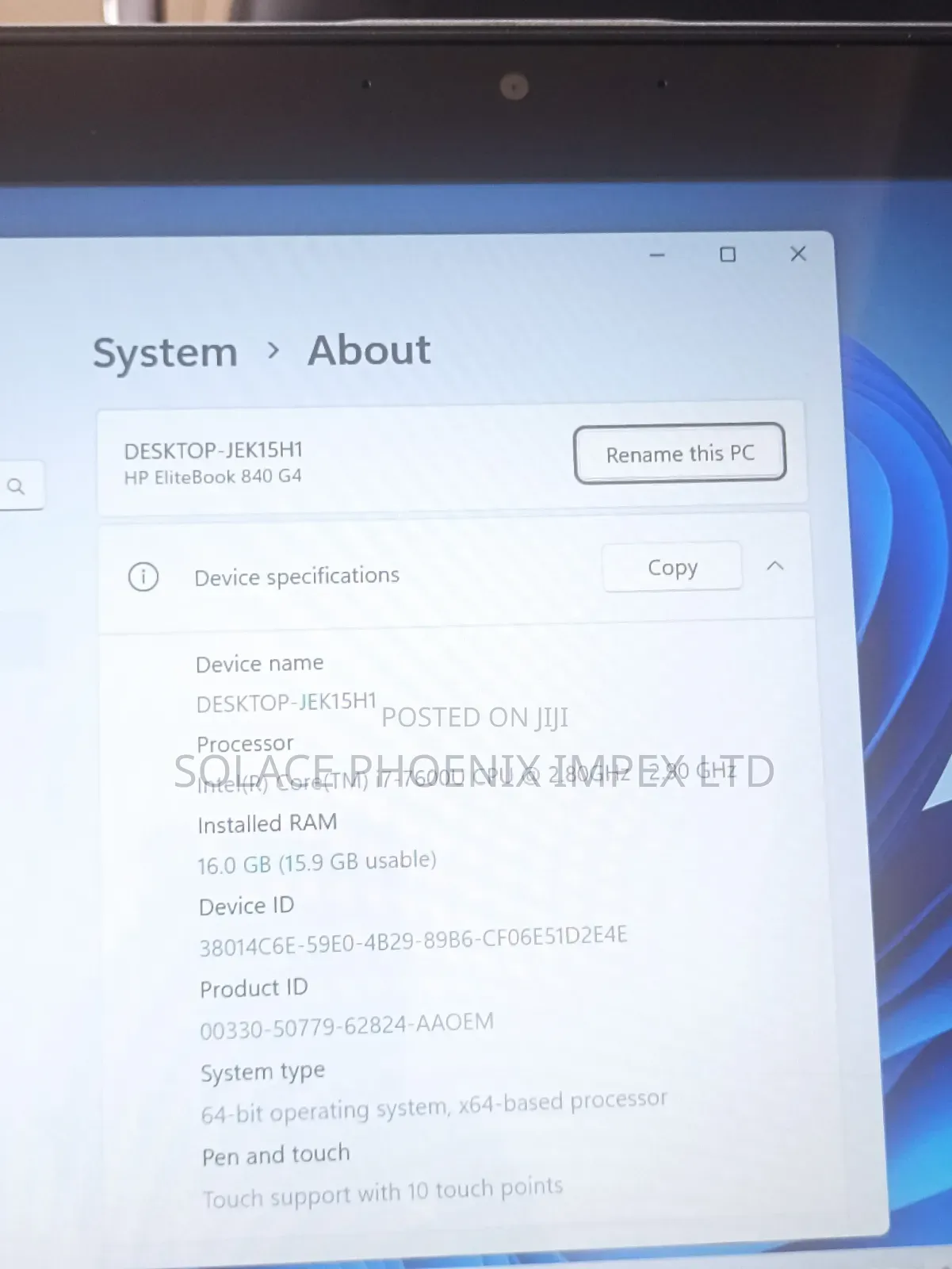 Laptop Dell Latitude 7490 16GB Intel Core i7 SSD 256GB