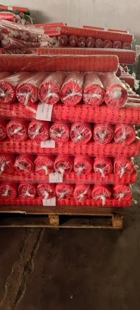 1Mtr X 50Mtr Orange Barrier Netting Safety Fence Mesh Roll