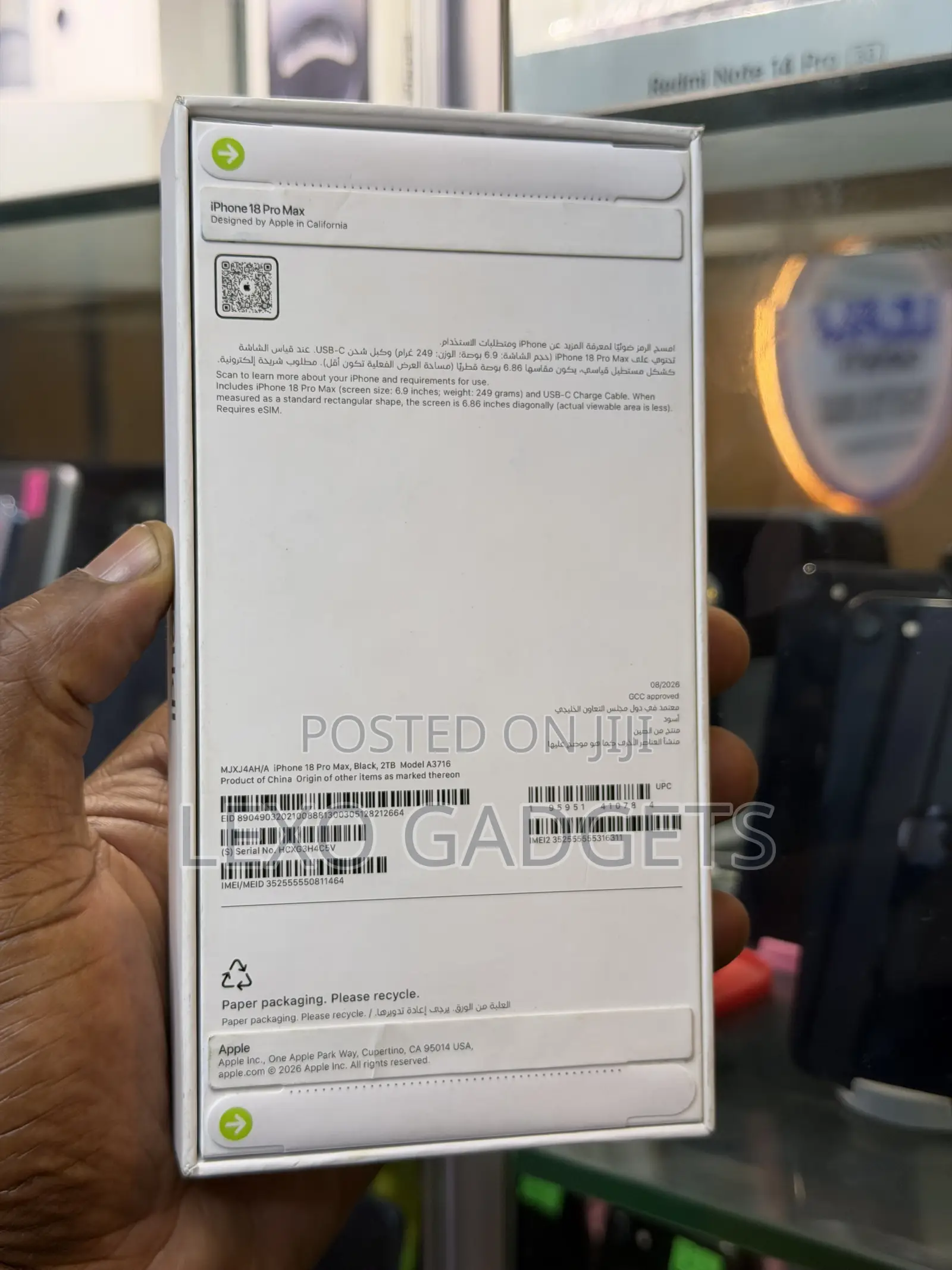 New Apple iPhone 18 Pro Max 2 TB Black