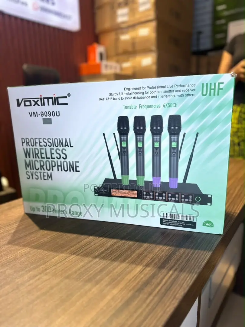 Voximic VM-9090U 4-Channel 4in1 Wireless Microphone System