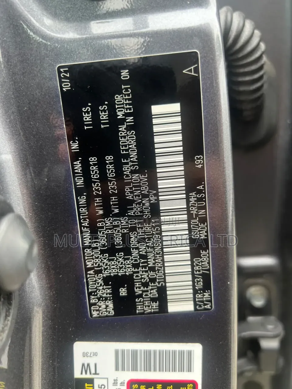 Toyota Highlander XLE 2022 Gray