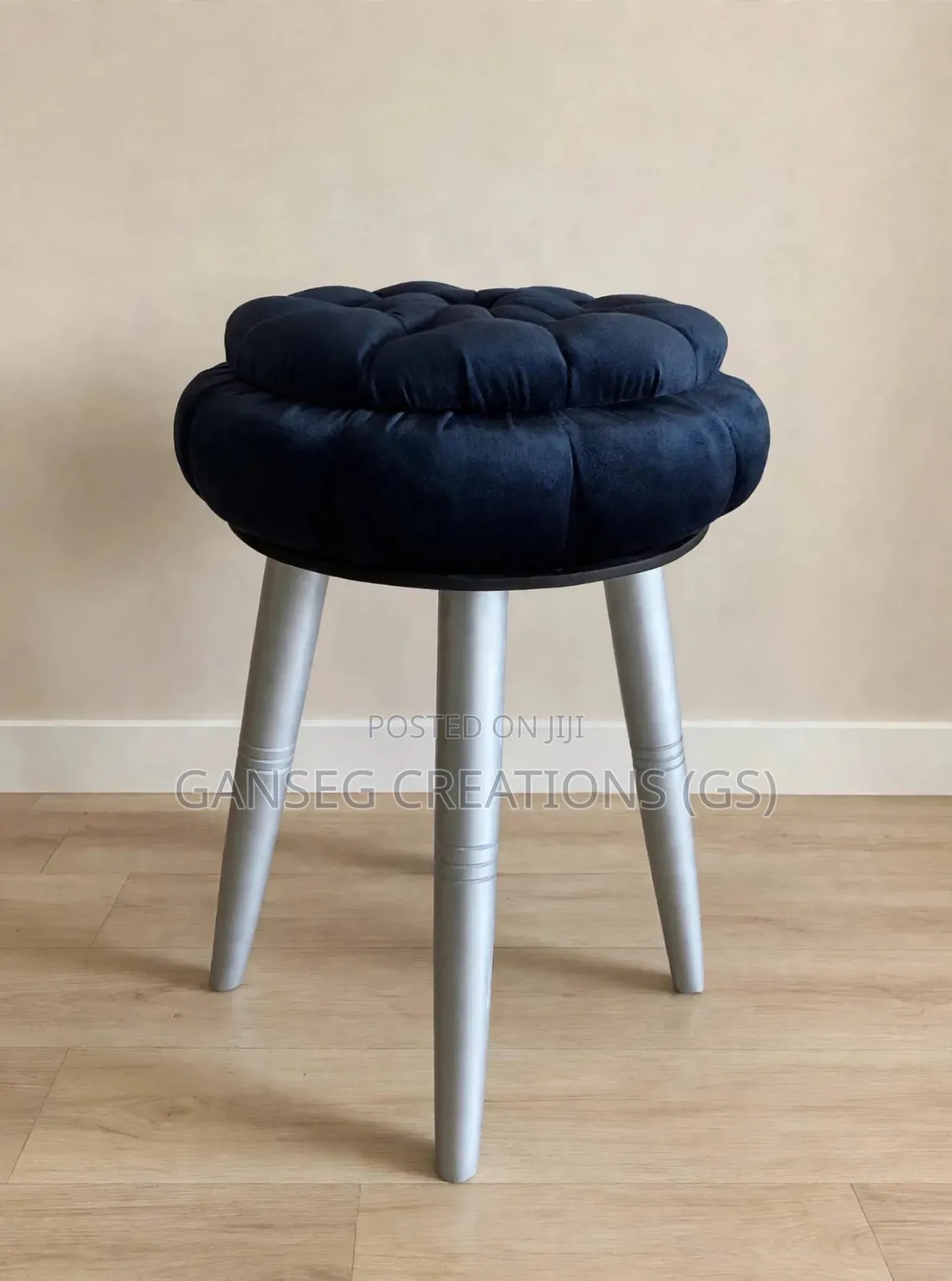 Luxury Upholstered Stool | Stylish Ottoman Chair | Handmade Furniture