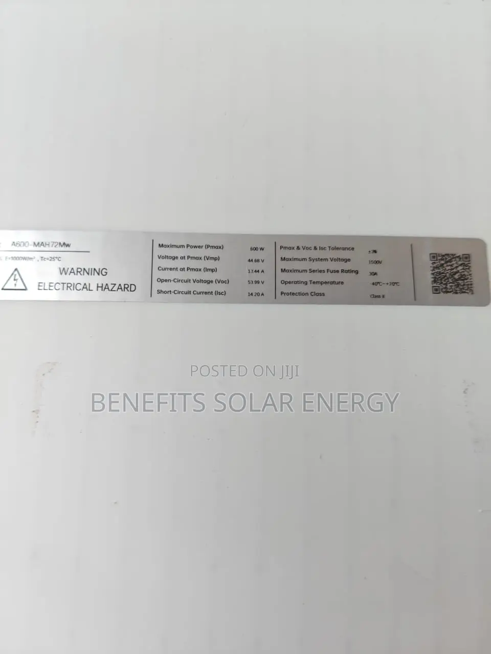 600w Aiko Monofacial Solar Panel