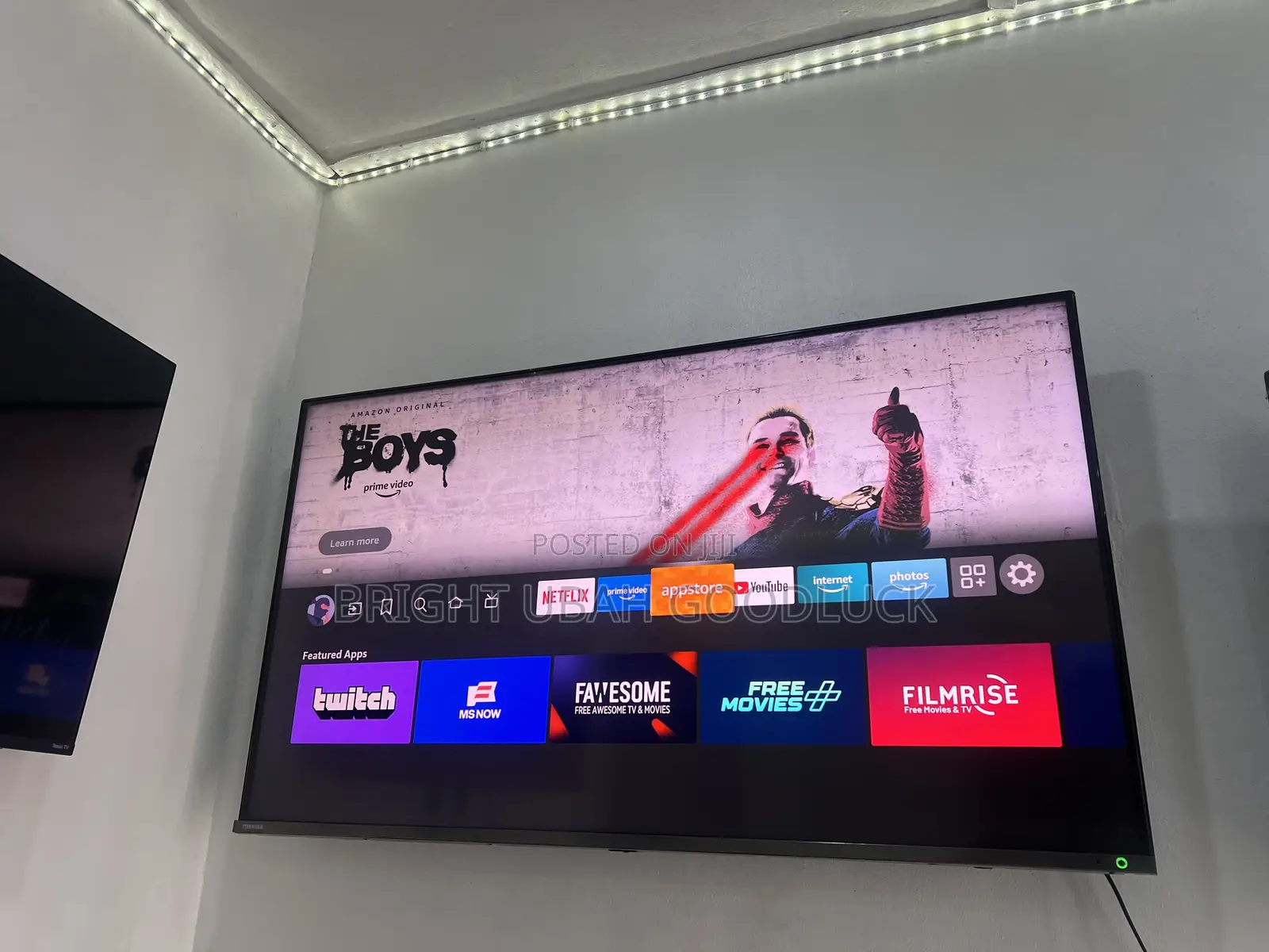 Toshiba 50 Inches Smarty Fire TV Amazon Support Frameless TV Netflix