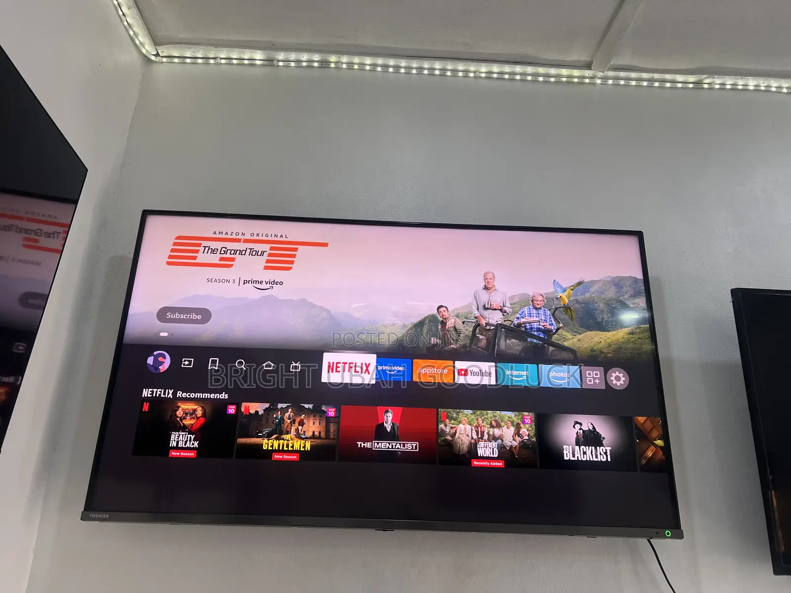 Toshiba 50 Inches Smarty Fire TV Amazon Support Frameless TV Netflix