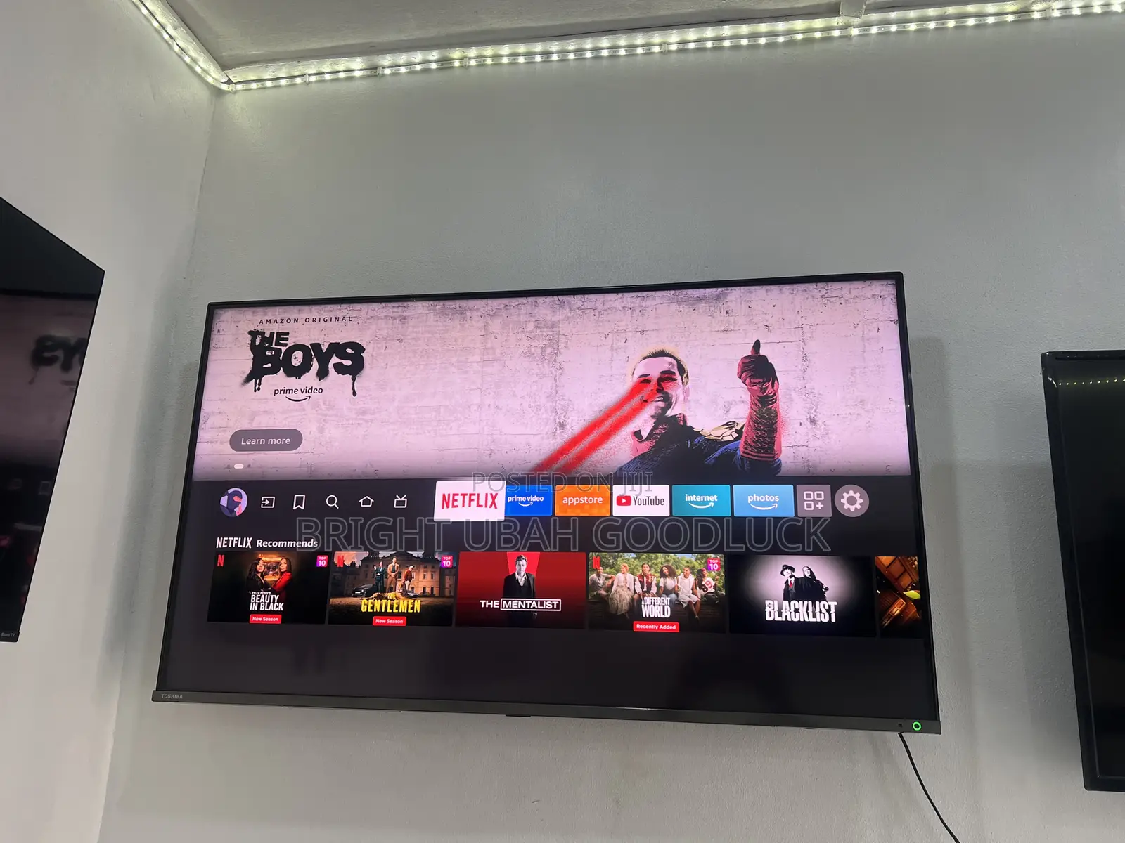 Toshiba 50 Inches Smarty Fire TV Amazon Support Frameless TV Netflix