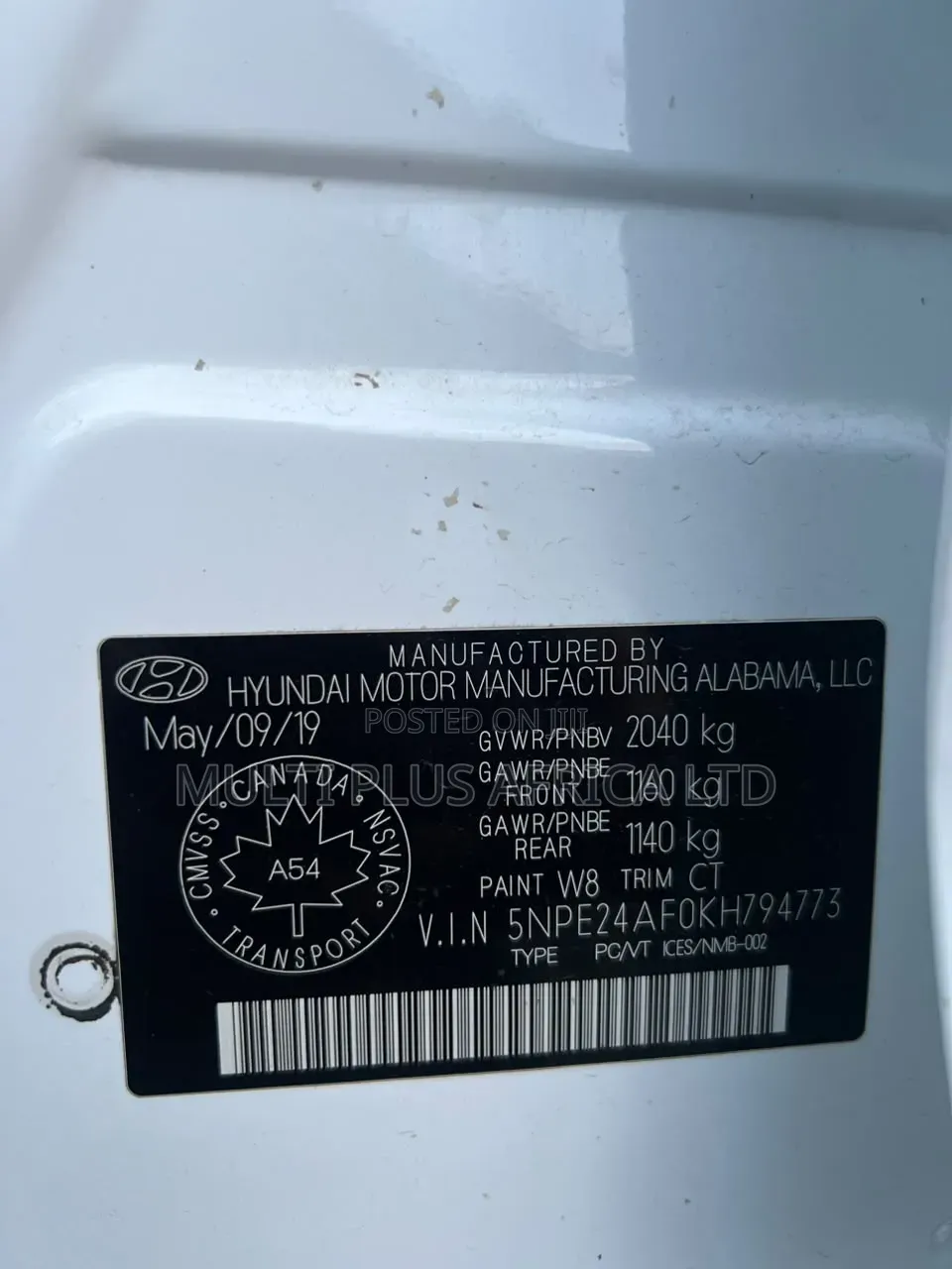 Hyundai Sonata SE 2020 White