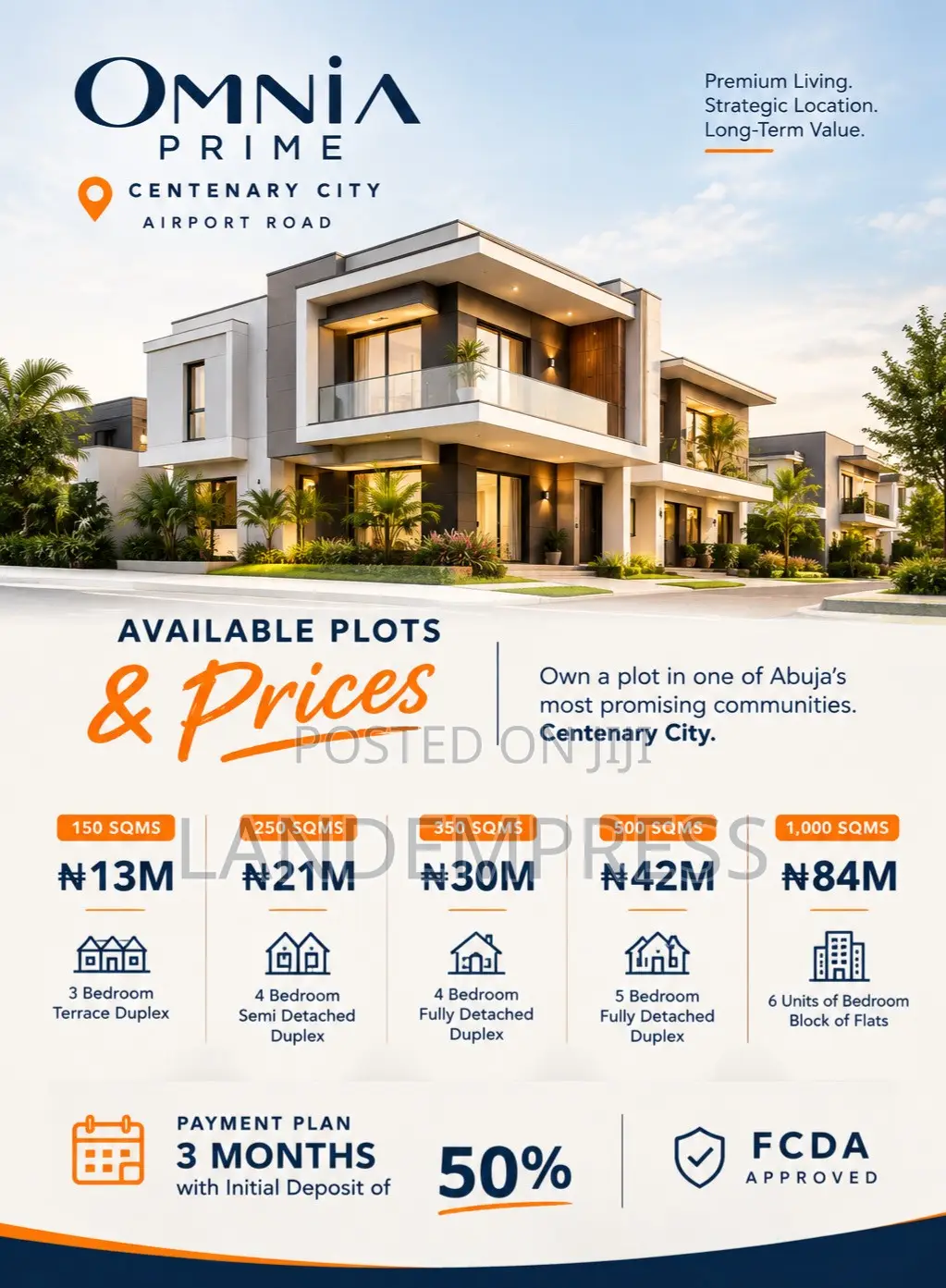 Serviced Plots of Land at Omnia Prime, Centenary City Abuja