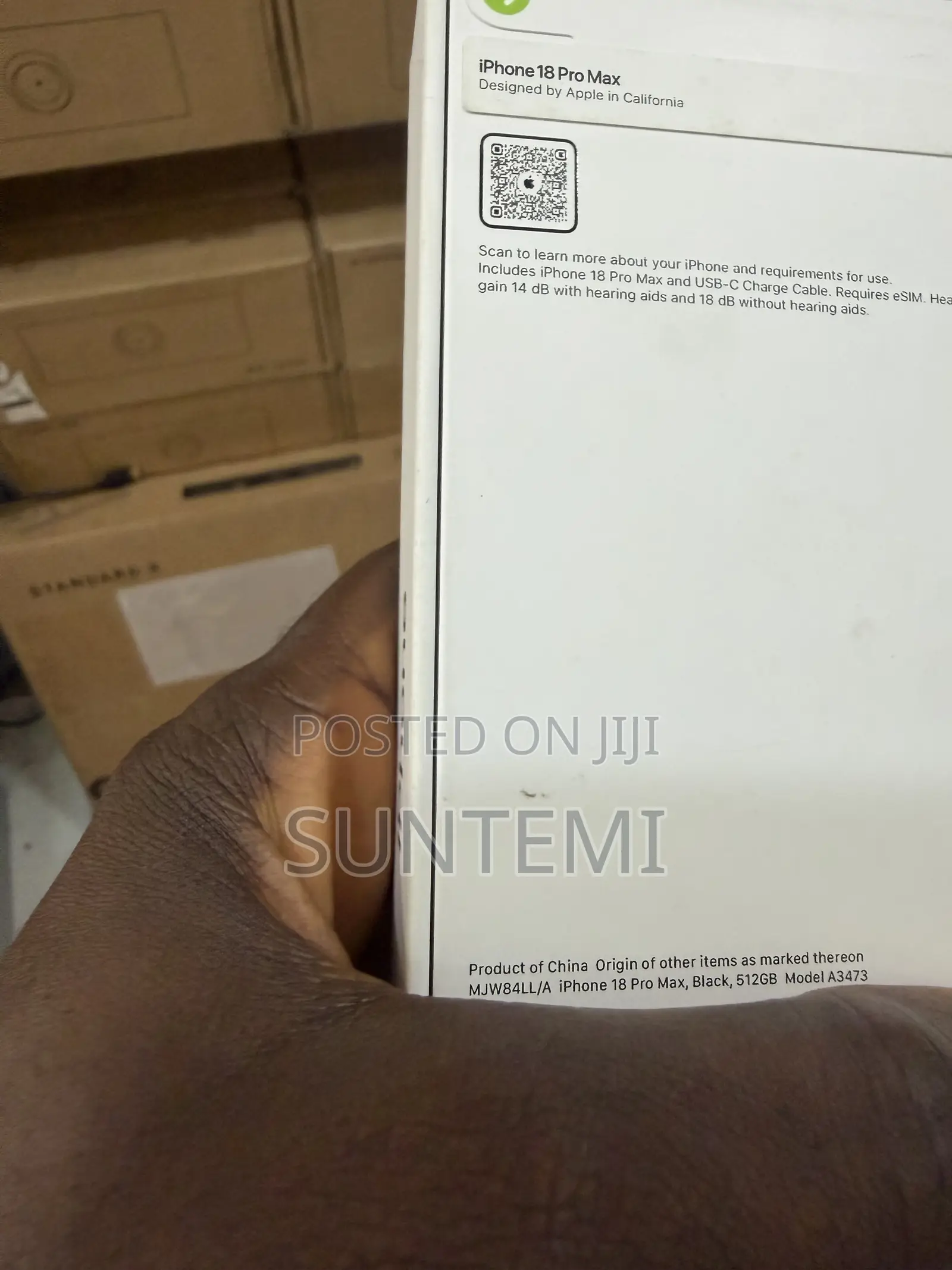 New Apple iPhone 18 Pro Max 512 GB Black