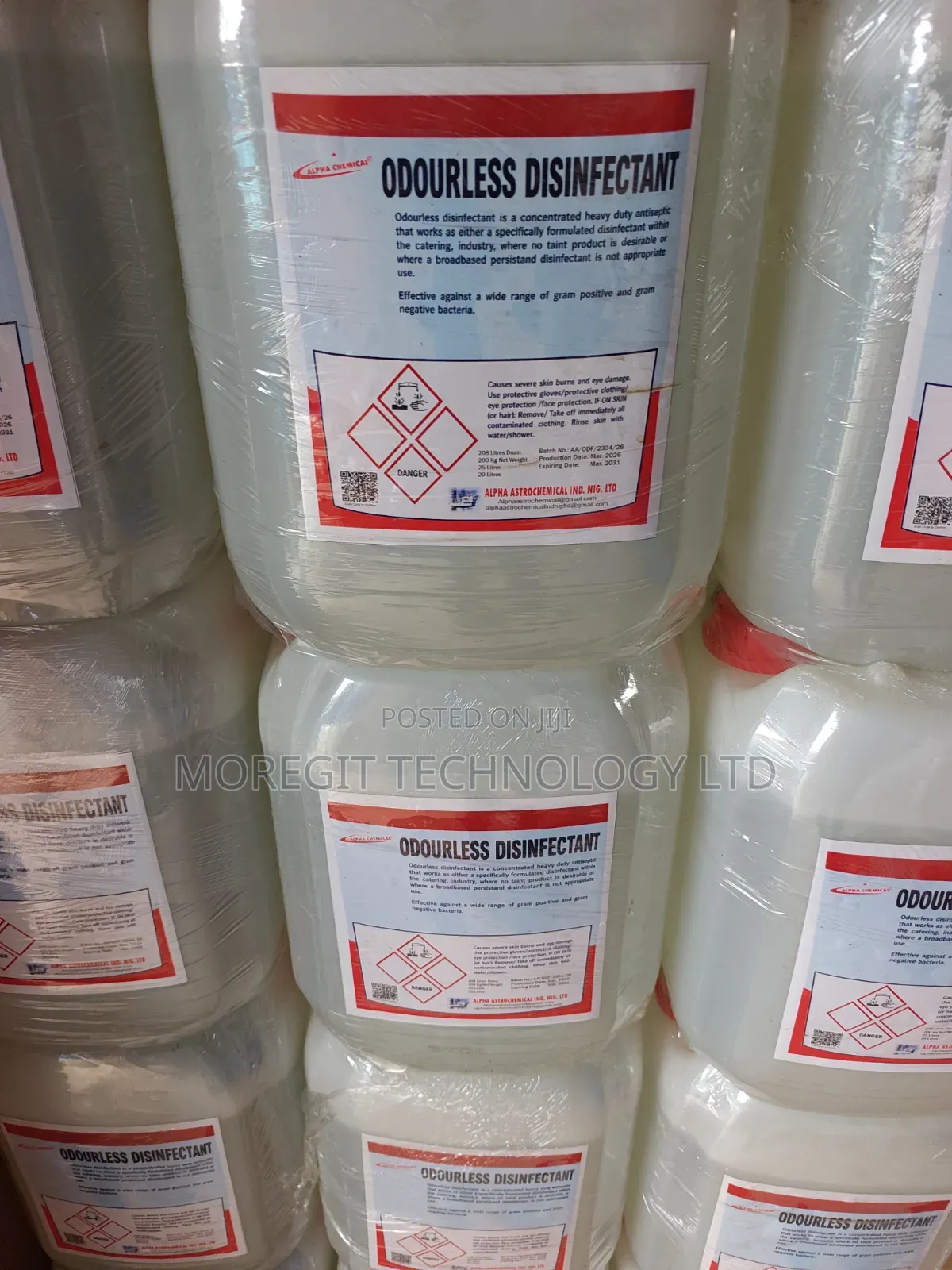 Odourless Disinfectant