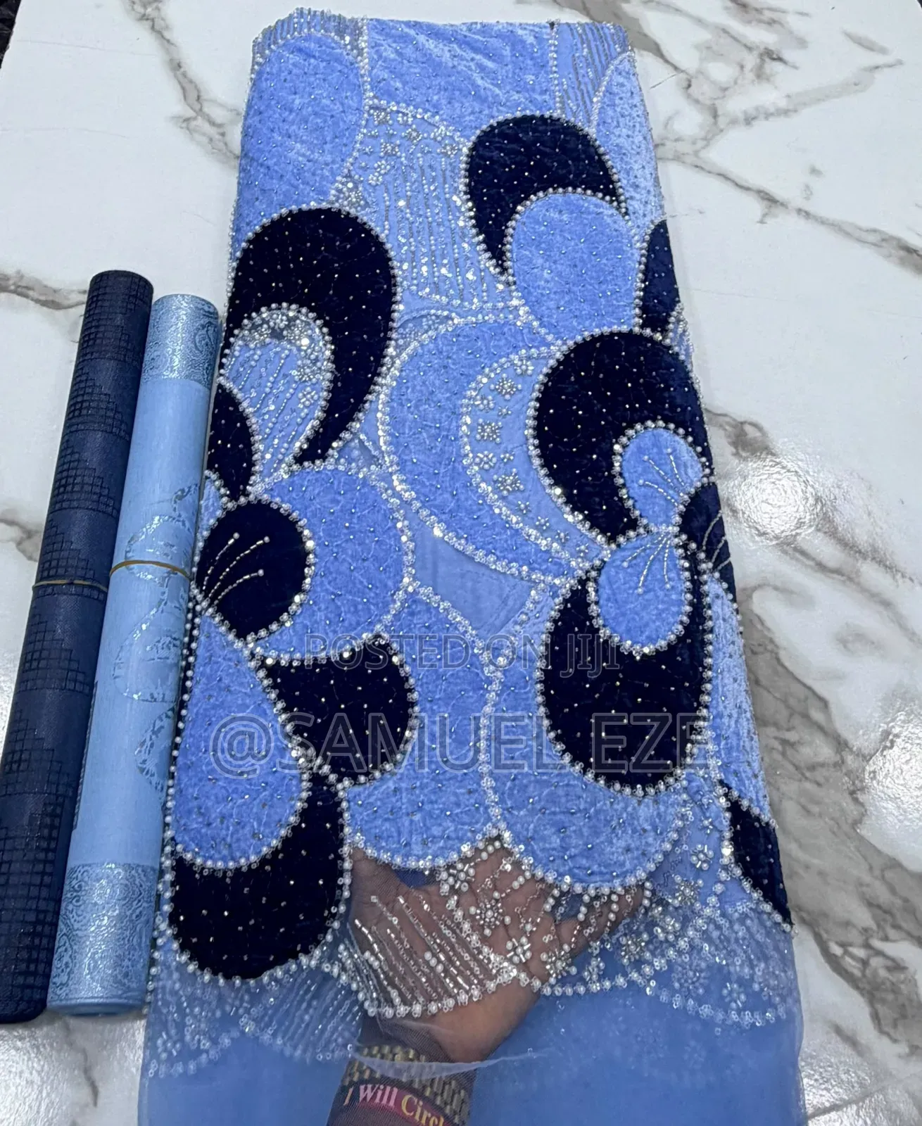 Velvet Lace With Hand Beaded