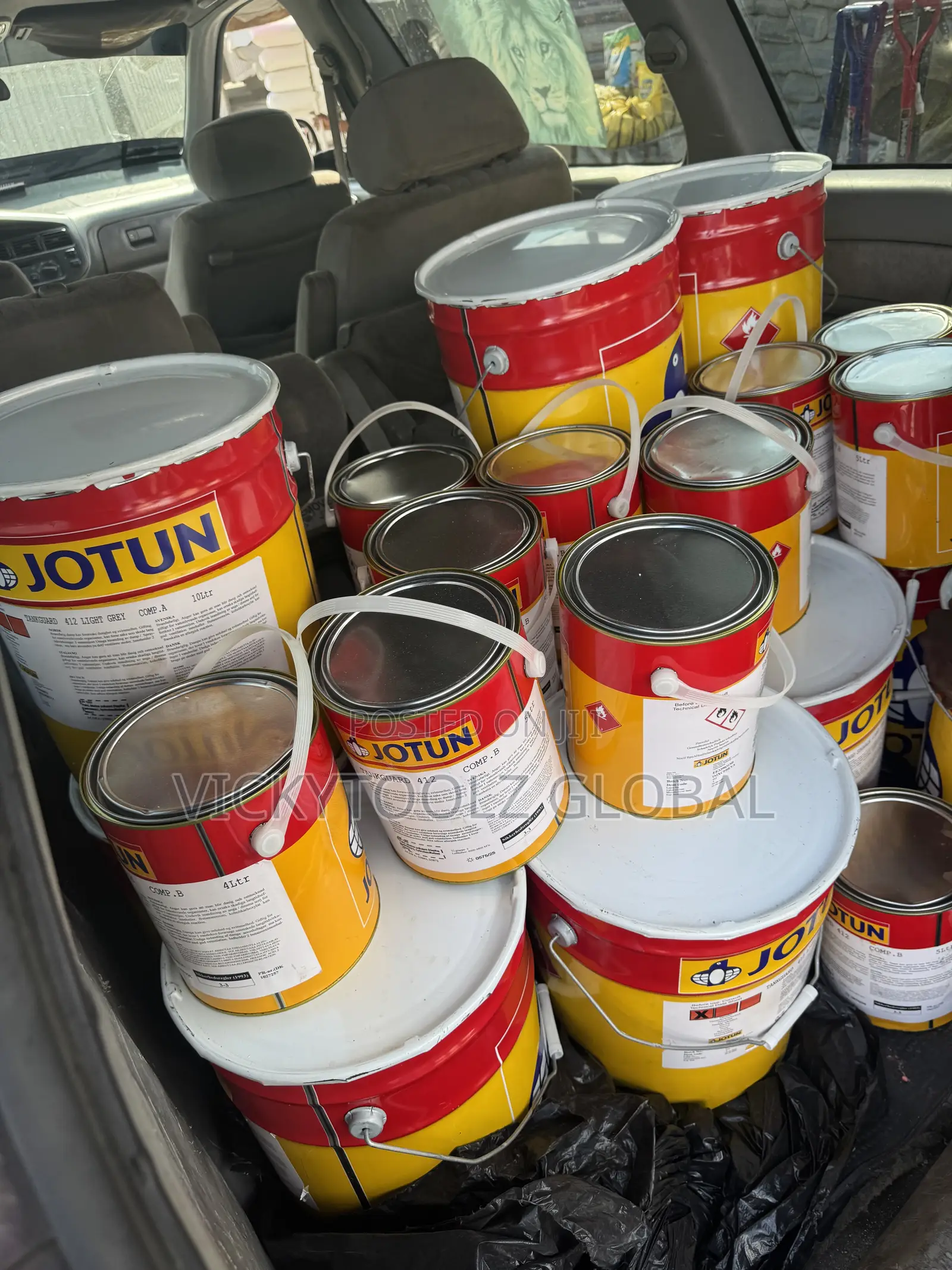 A Set of Jotun Tankguard Storage Light Grey