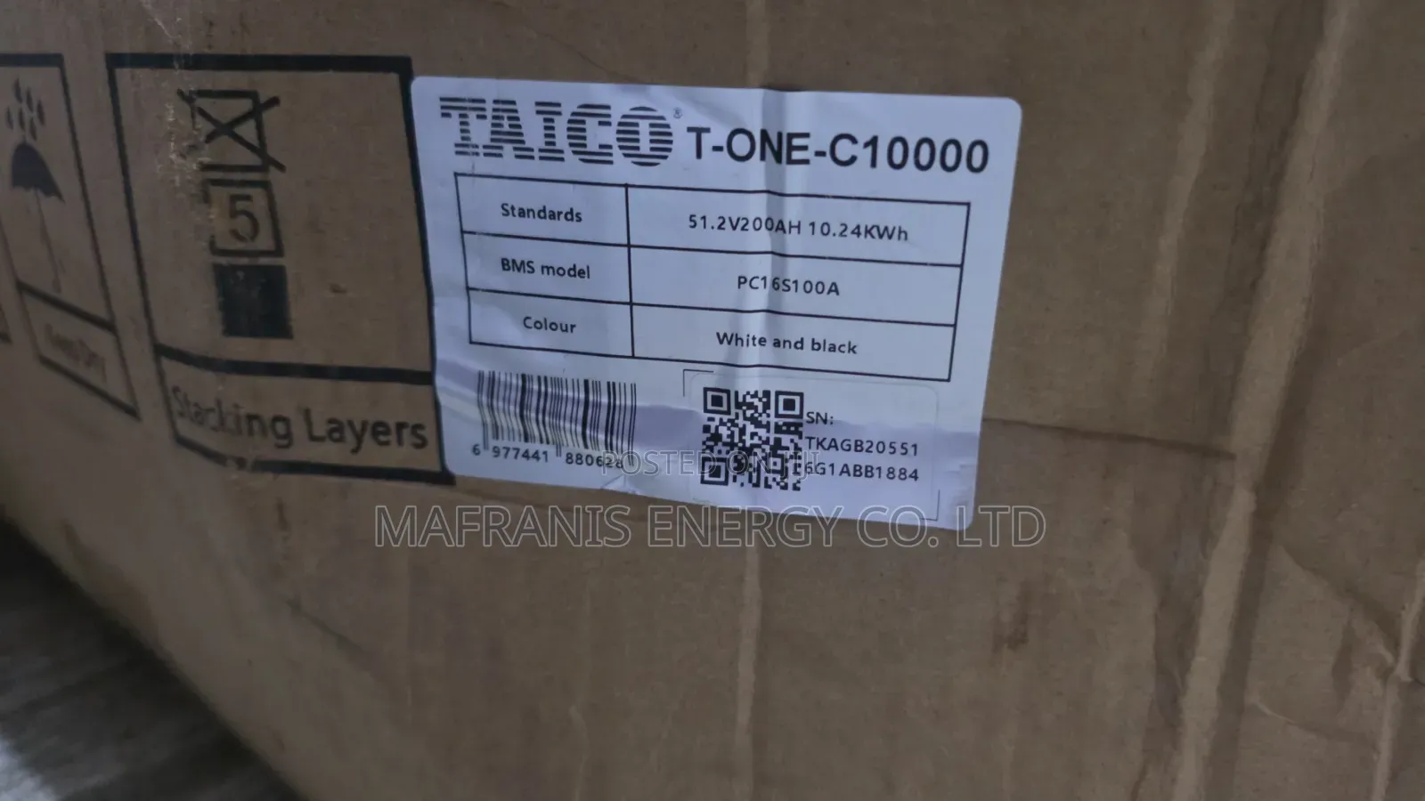 Taico Solar 10kwh Lithium Ion Battery
