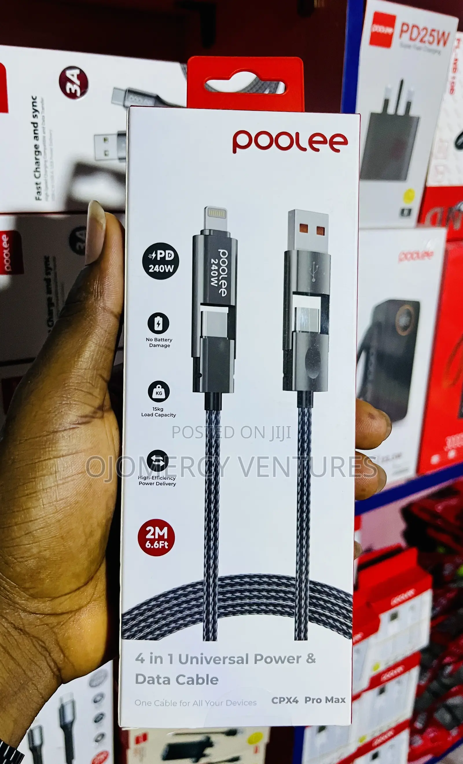 POOLEE CPX4 Pro Max 4-in-1 240W Charging Cable
