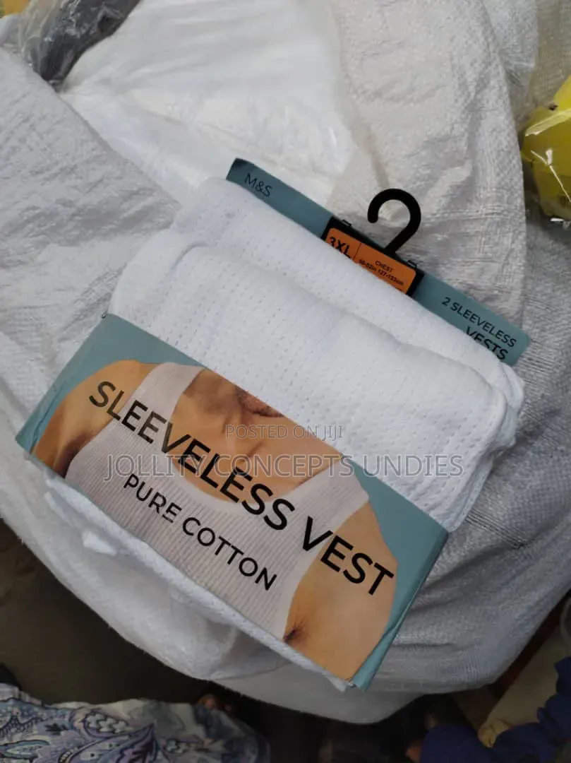 M&S Black and White Singlets