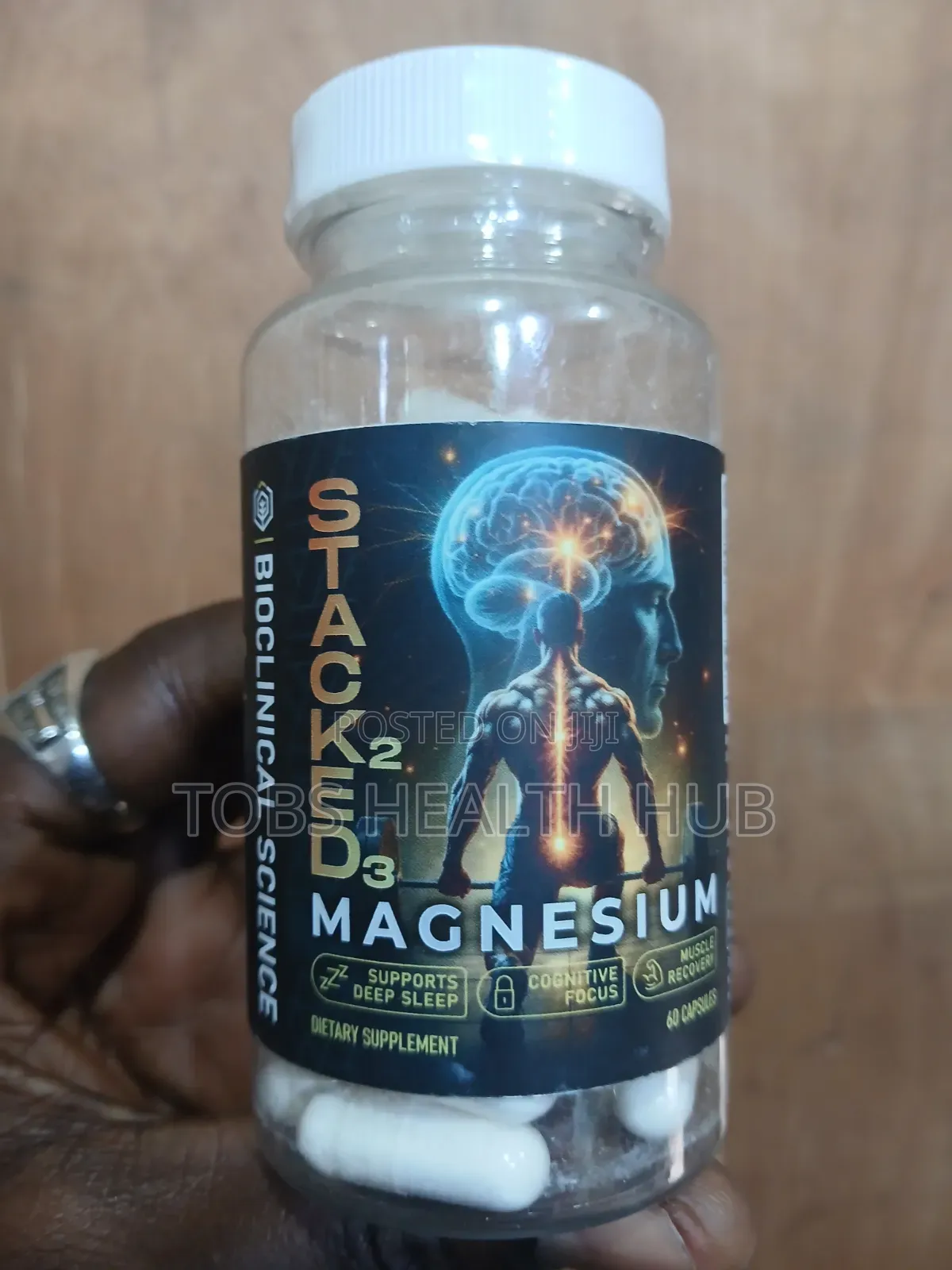 Stackin V2 Magnesium – 60 Capsules | Sleep, Focus & Muscle Recovery