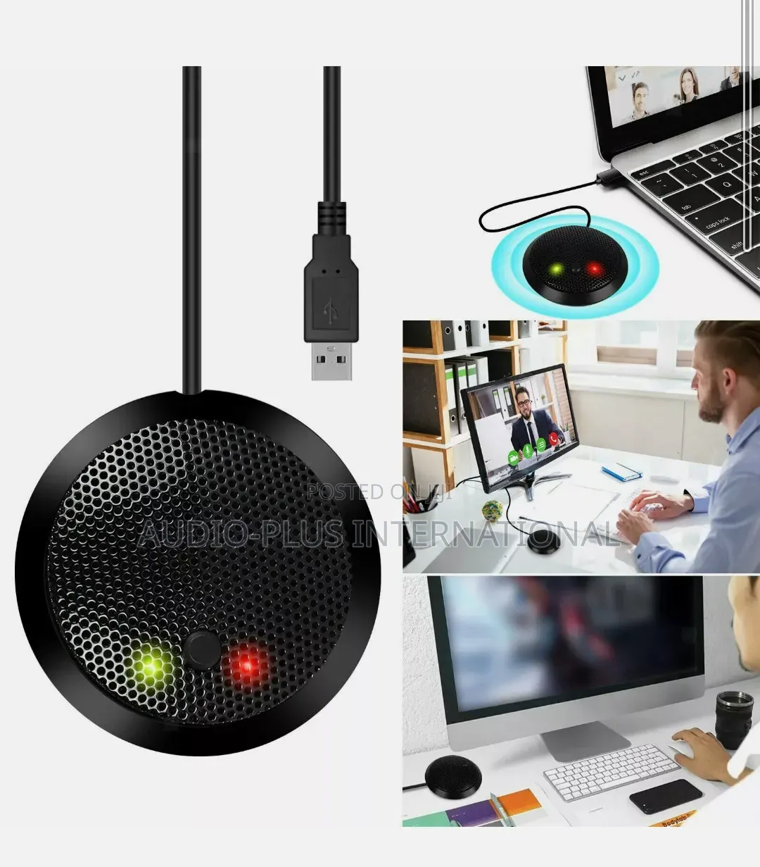 Zoom/Round BOUNDARY Condenser Mic (USB) FOR: Zoom/Multimedia,Podcasts