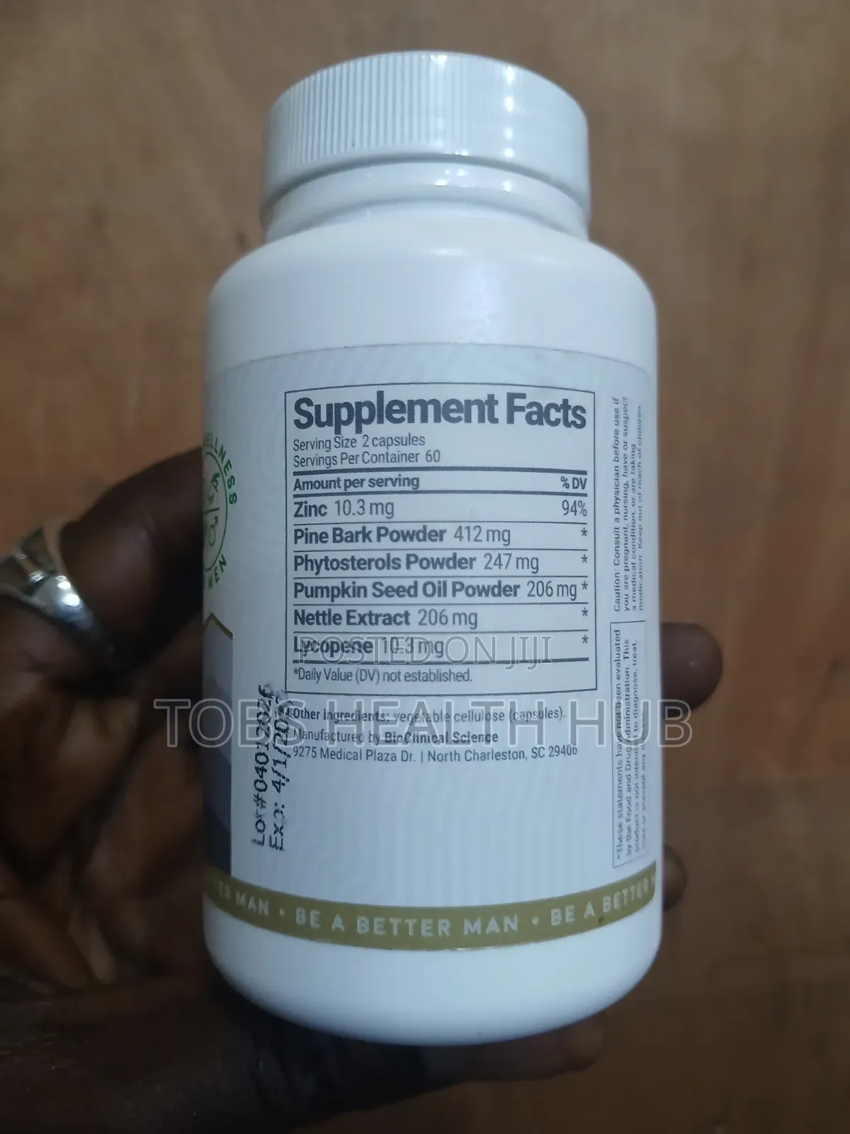 Bioclinical Science MAN Vitamin – 60 Capsules | Prostate Health