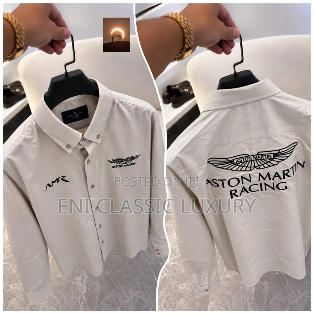 Aston Martin Luxury Men's Shirts Best Quality Well Branded