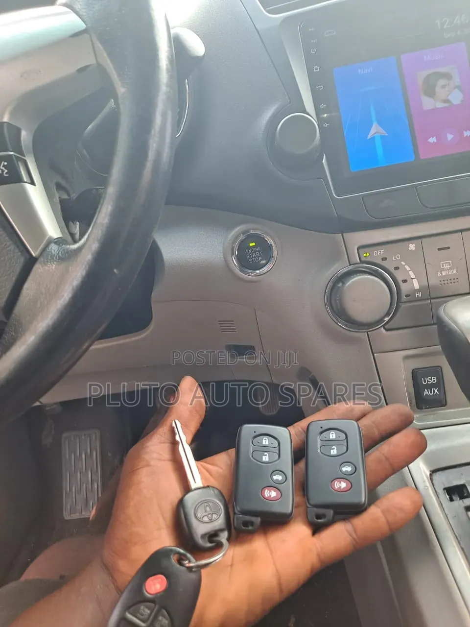 Highlander 2008 to 2013 Follow Come Thumb Start & Keyless Upgrade