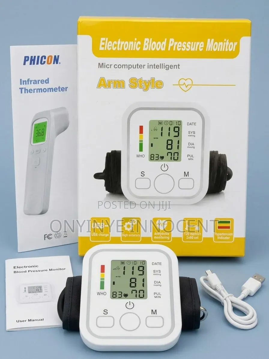 Digital Upper Arm Blood Pressure Monitor & Heart Rate BP Machine