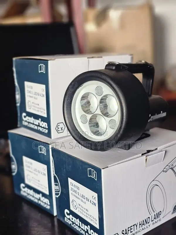 Zone 0 Centurion EX-6100 ATEX Intrinsically Safe Safety Hand Lamp