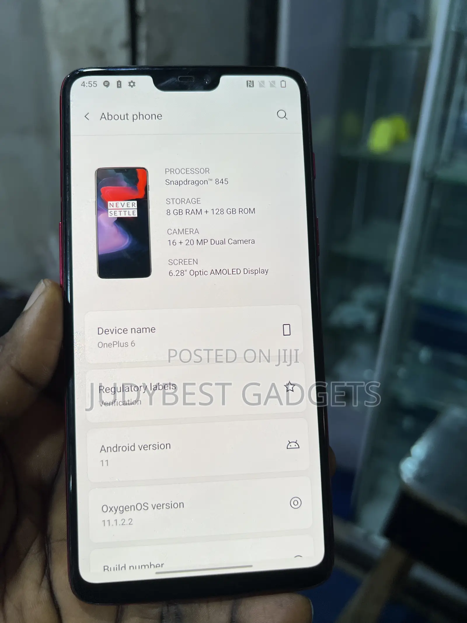 OnePlus 6 128 GB Gray