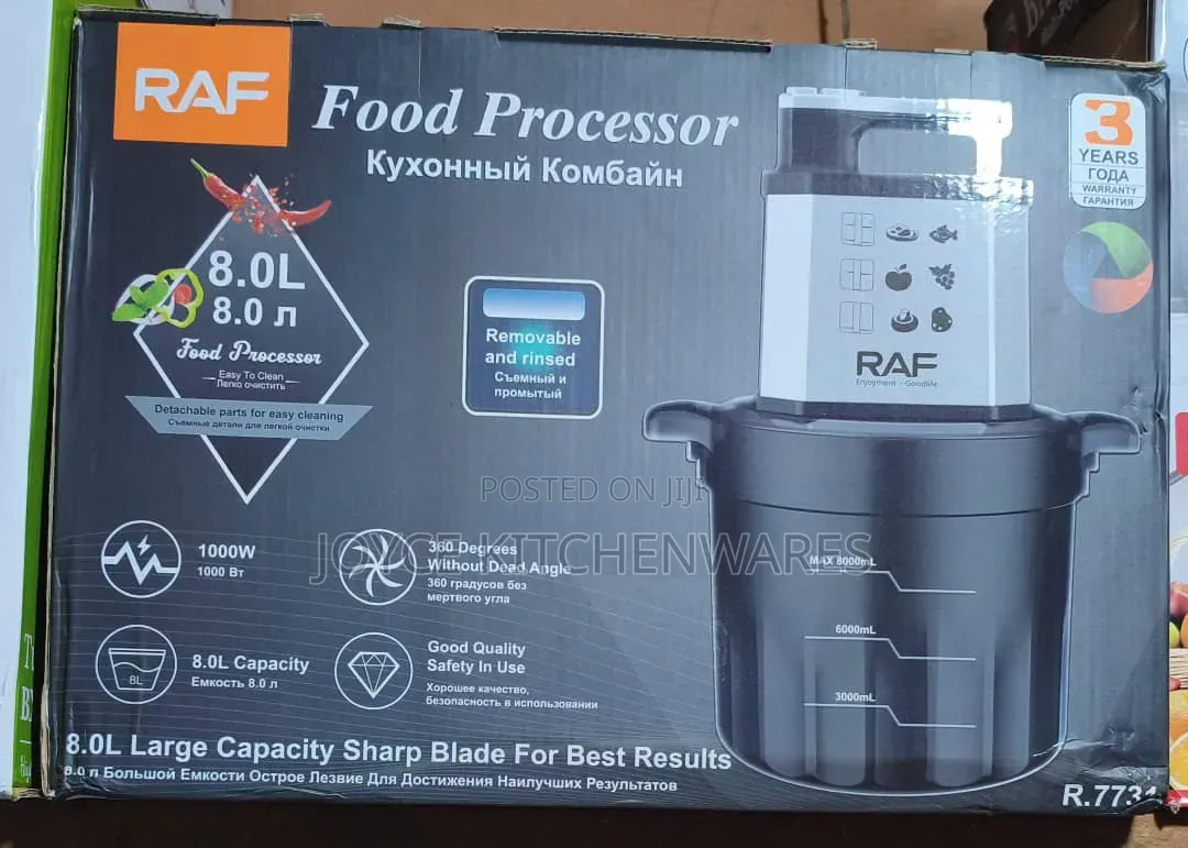 ￼
￼
￼
RAF 8L Multifunctional Food Processor & Yam Pounder - 1000W