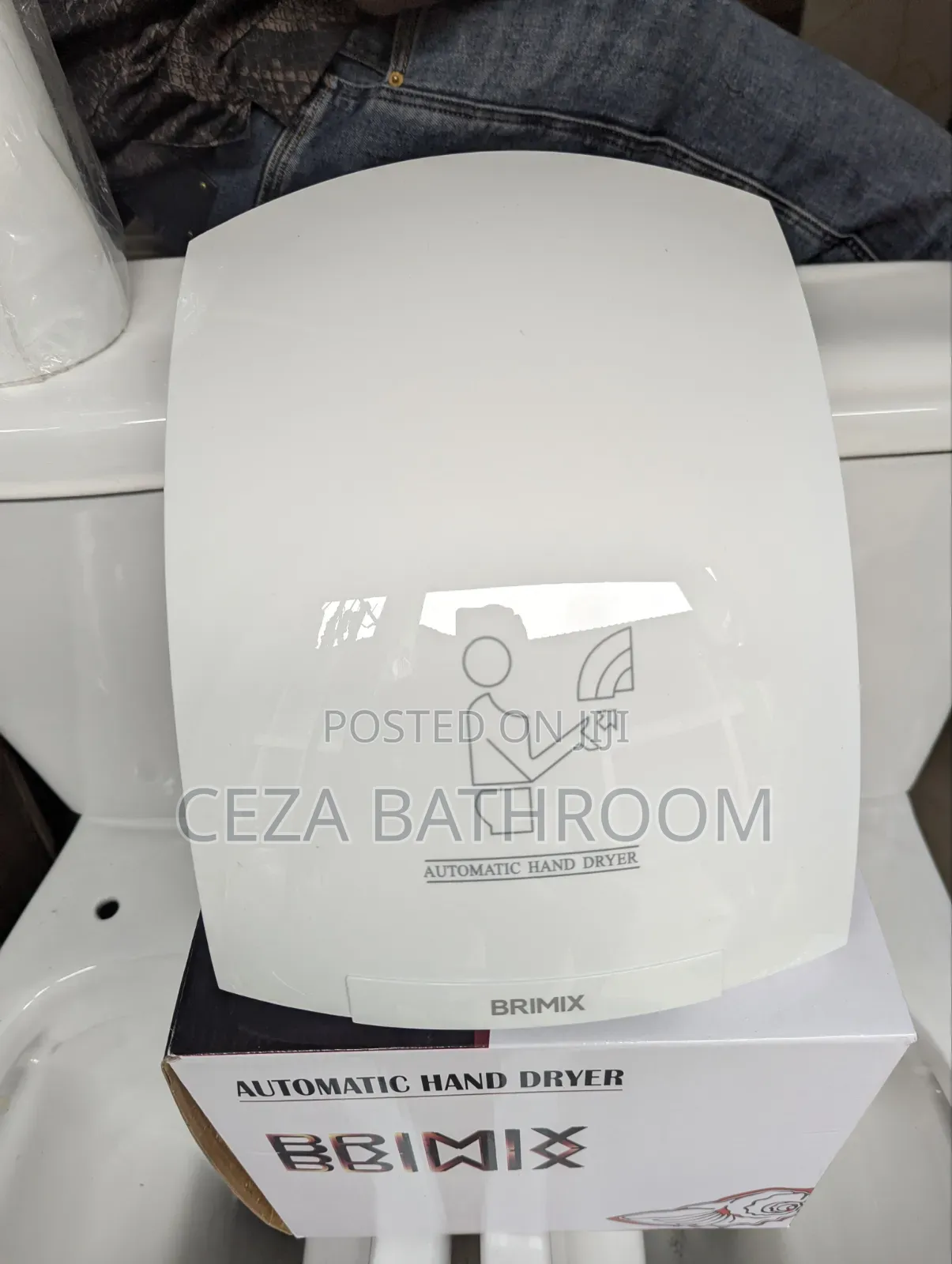 Brimix Automatic Hand Dryer Restroom Use