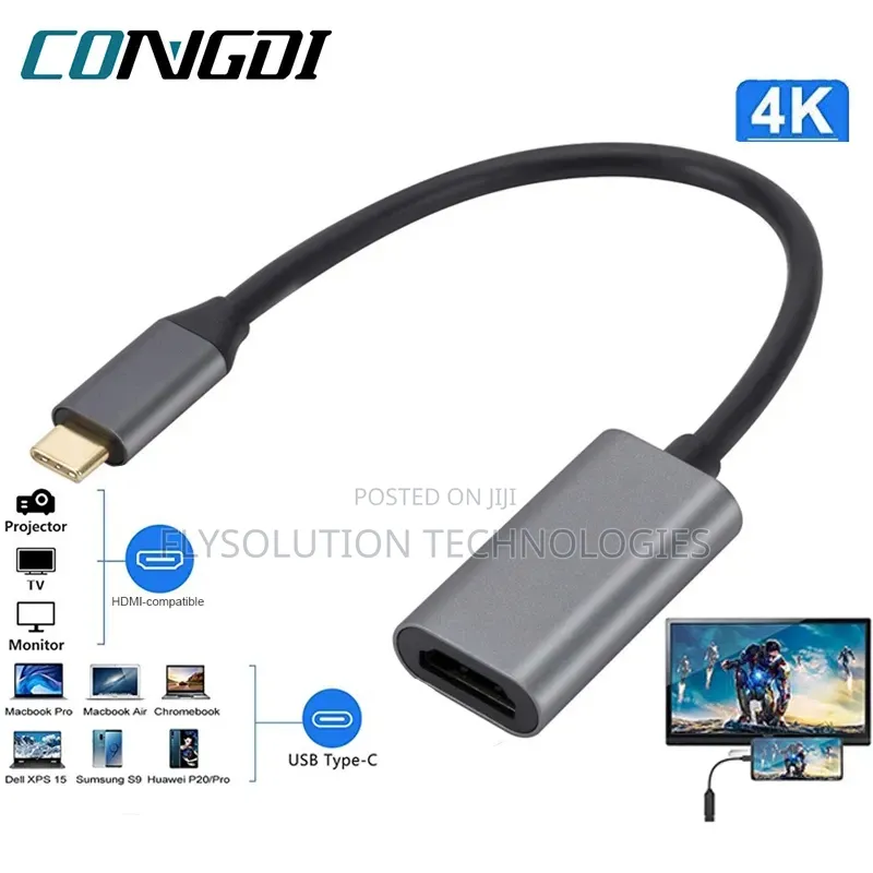 USB Type C to HDMI Cable USB to Adapter Converter for Phone Laptop TV