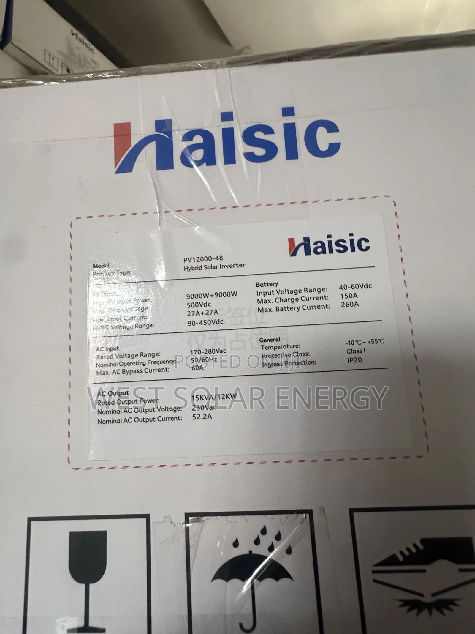 15Kva 48v Haisic Hybrid Inverter