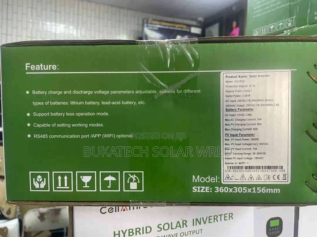 1.6kva 12v Cell Amrecan Hybrid Inverter