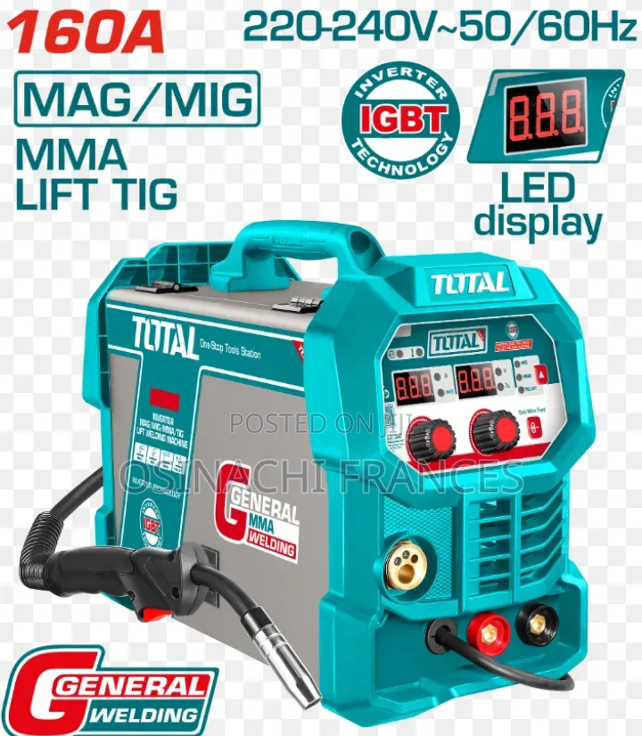 Total 3 In1 Inverter Welding Machine Tig/Mig/Mma 160A