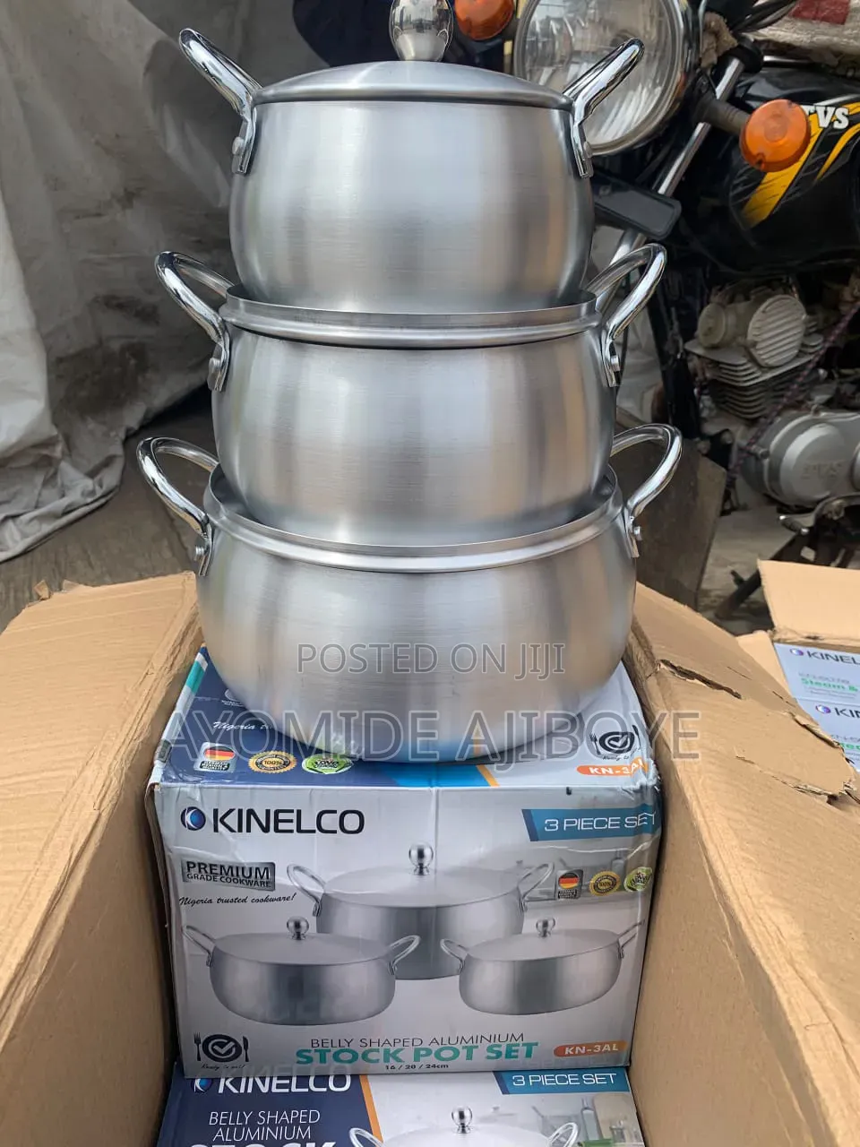 3pcs Kinelco Belly Pot