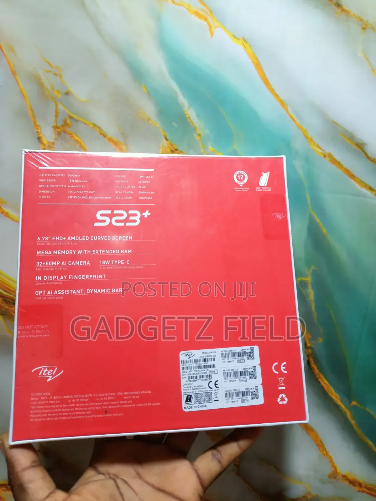 New Itel S23 Plus 256 GB Blue