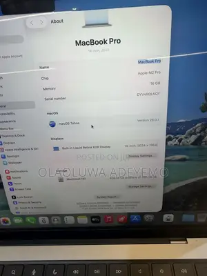 Laptop Apple MacBook Pro 2023 M2 Pro 16GB Apple M2 SSD 512GB