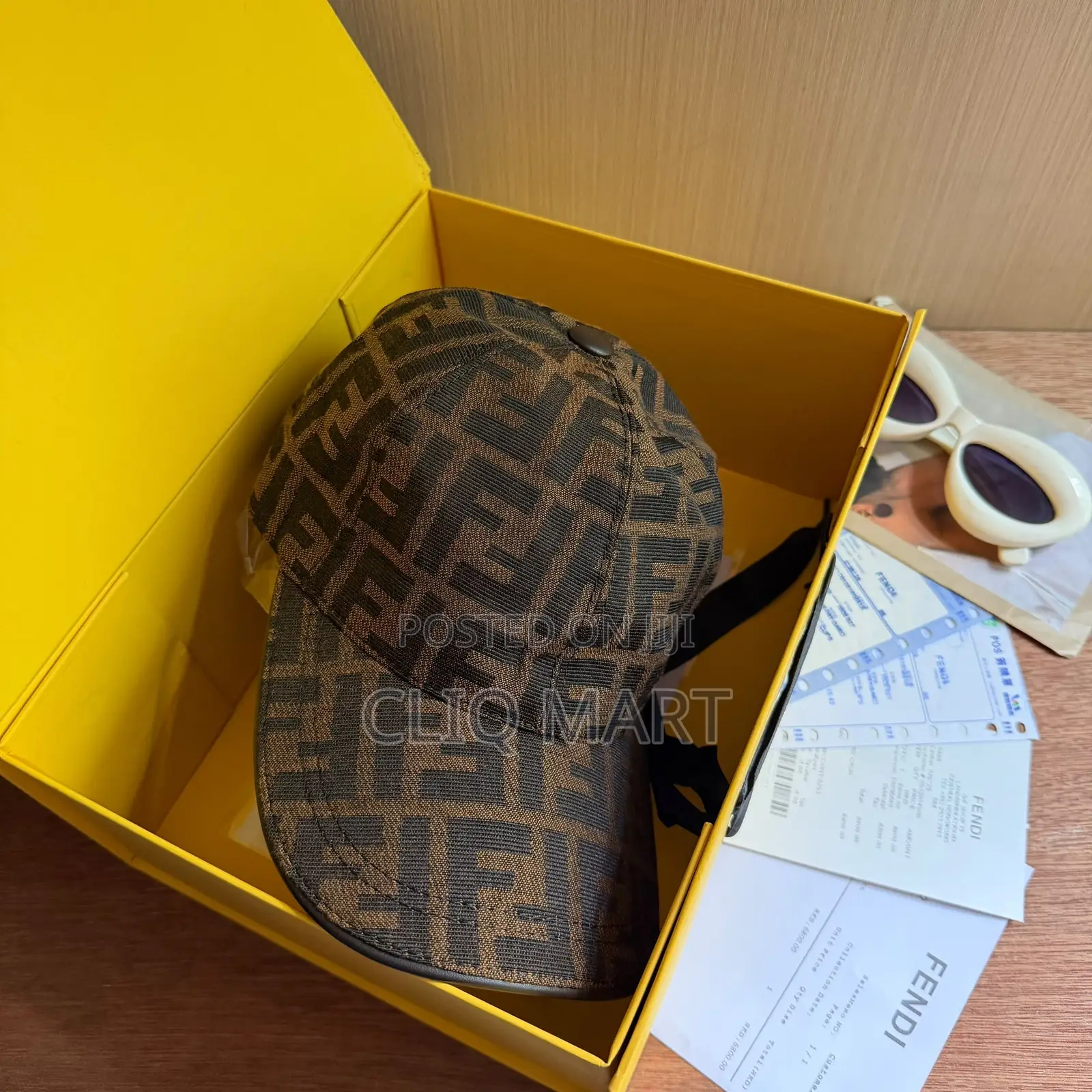 Fendi Monogram Baseball Cap | Black & Brown Alternative
