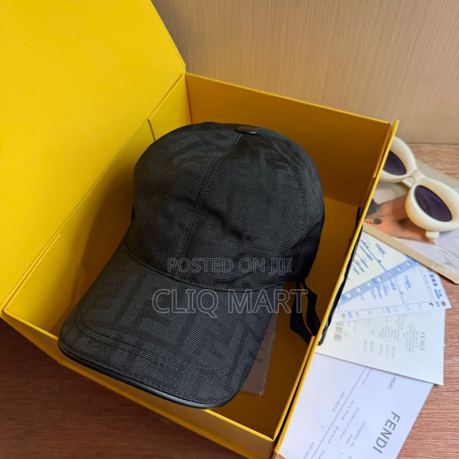 Fendi Monogram Baseball Cap | Black & Brown Alternative
