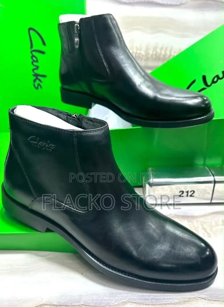 High Quality Premium New Clarks Leather Chelsea Boots