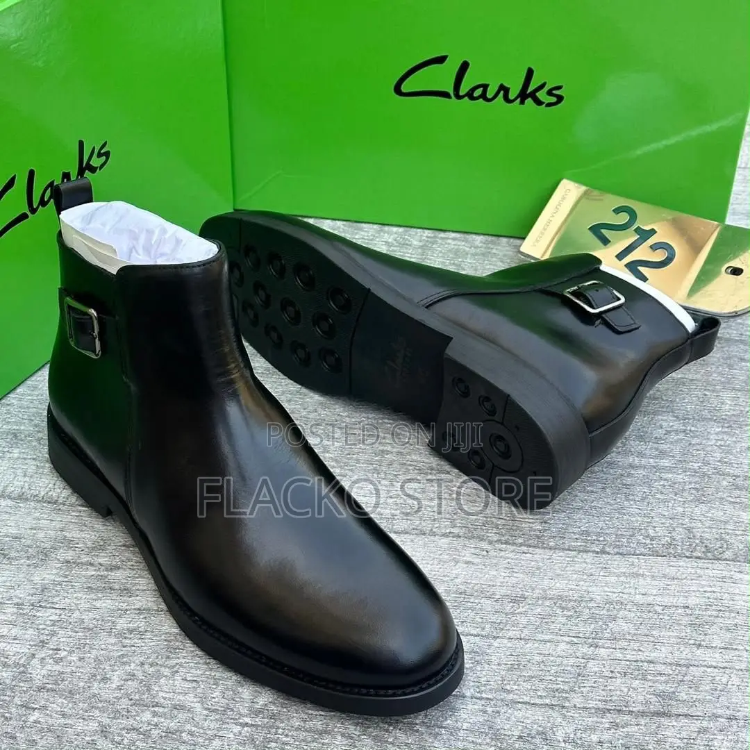 High Quality Premium New Clarks Leather Chelsea Boots