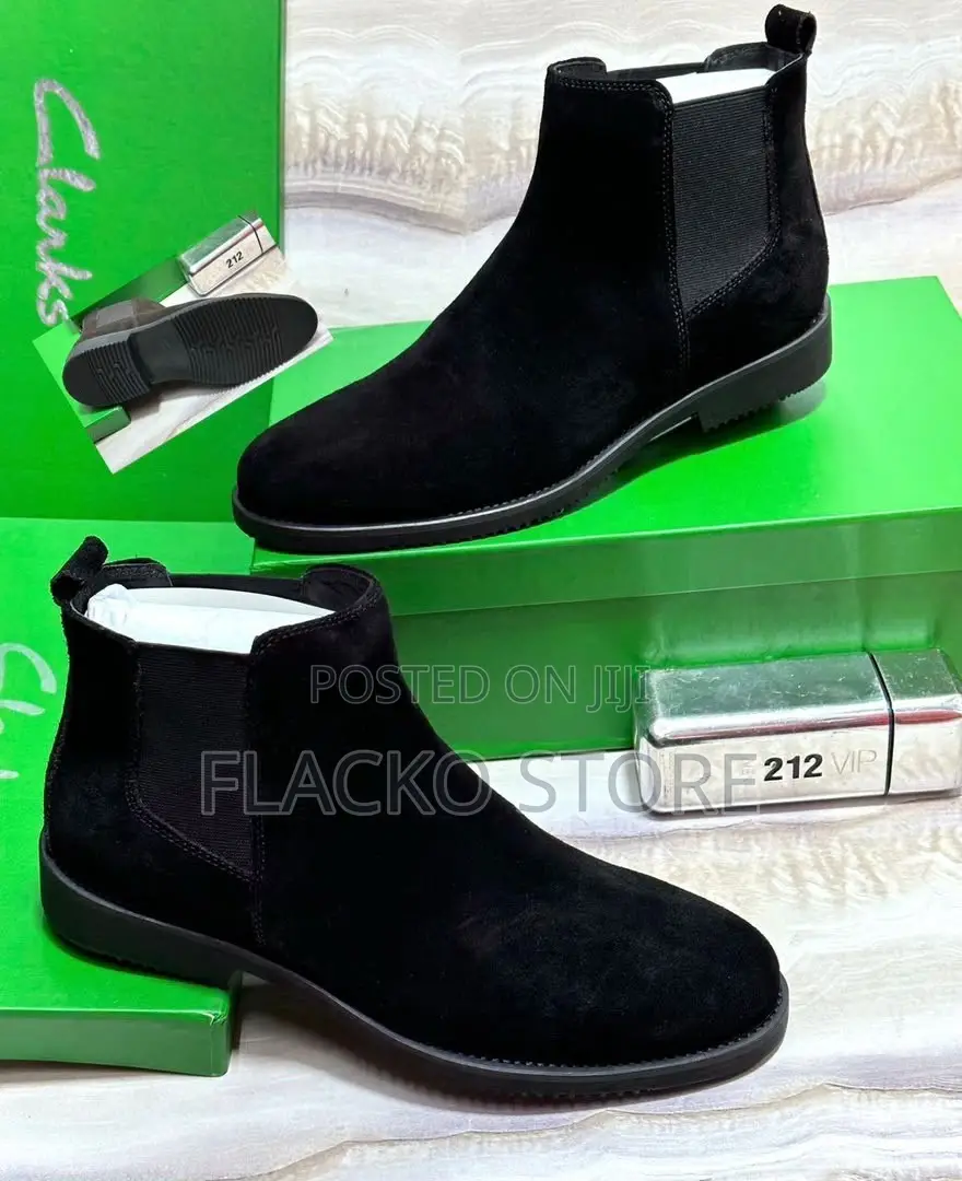 High Quality Suede New Clarks Chelsea Boots