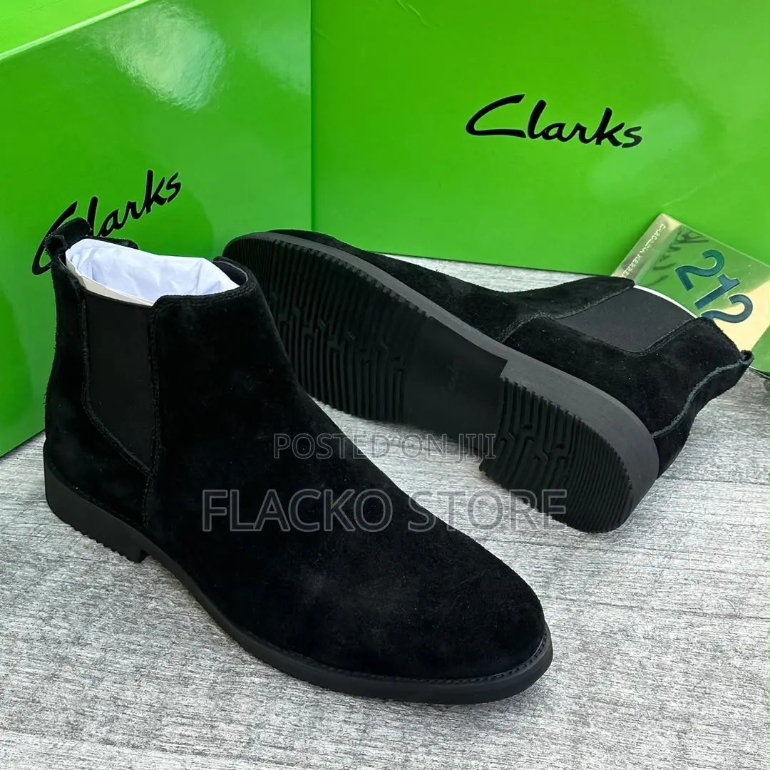 High Quality Suede New Clarks Chelsea Boots