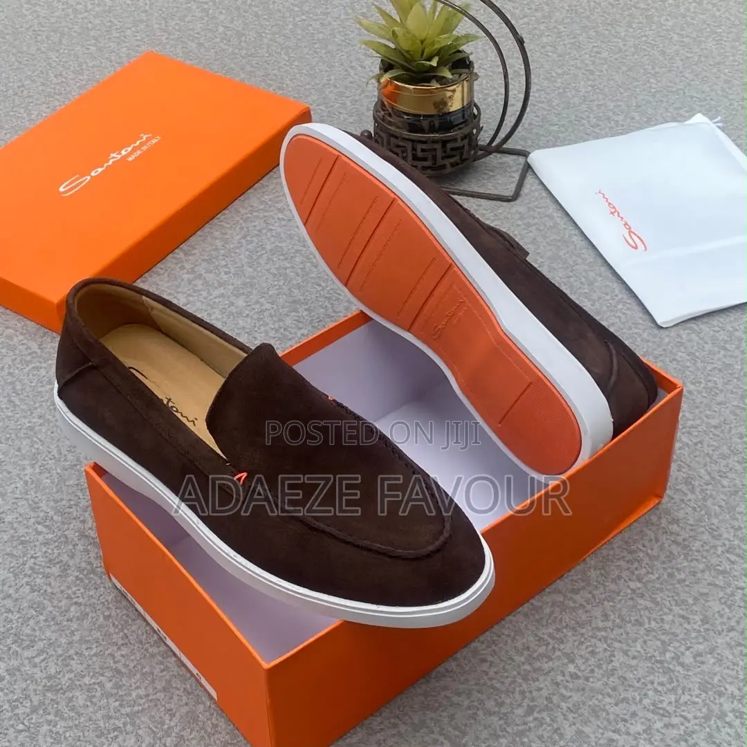 Men’s Olive Green Suede Slip-on Loafers With White Sole