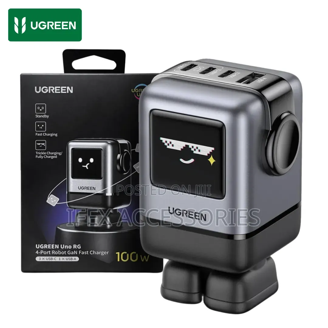 UGREEN Uno RG 4-Port Robot GaN Fast Charger (100W)
