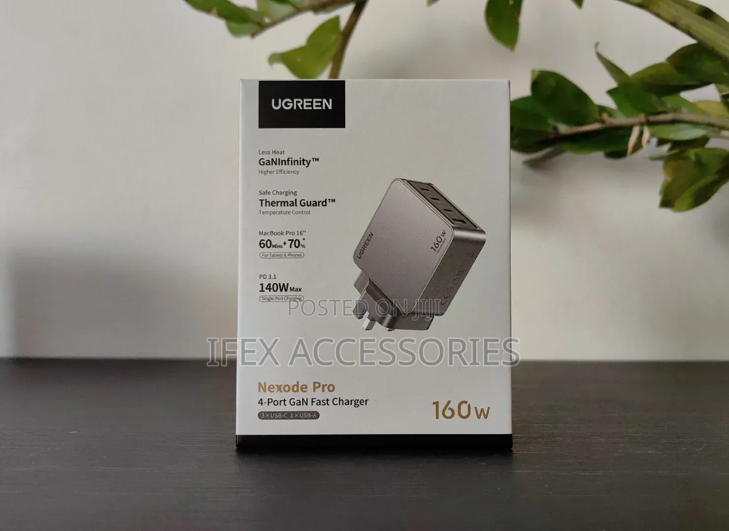 UGREEN Nexode Pro 4-Port GaN Fast Charger (160W)