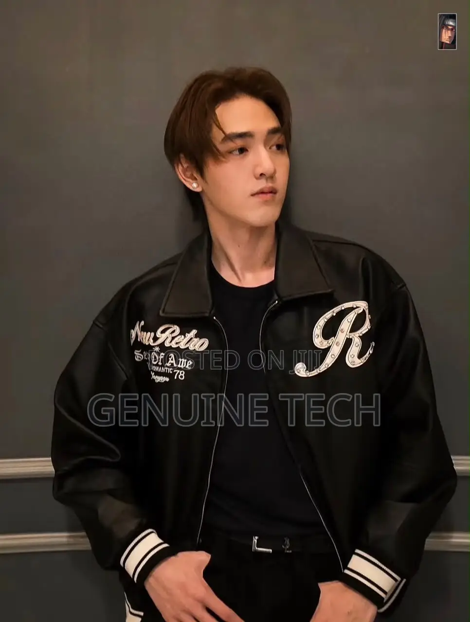 Premium Quality Chanyoou Bomber Leather Jackets With Stone