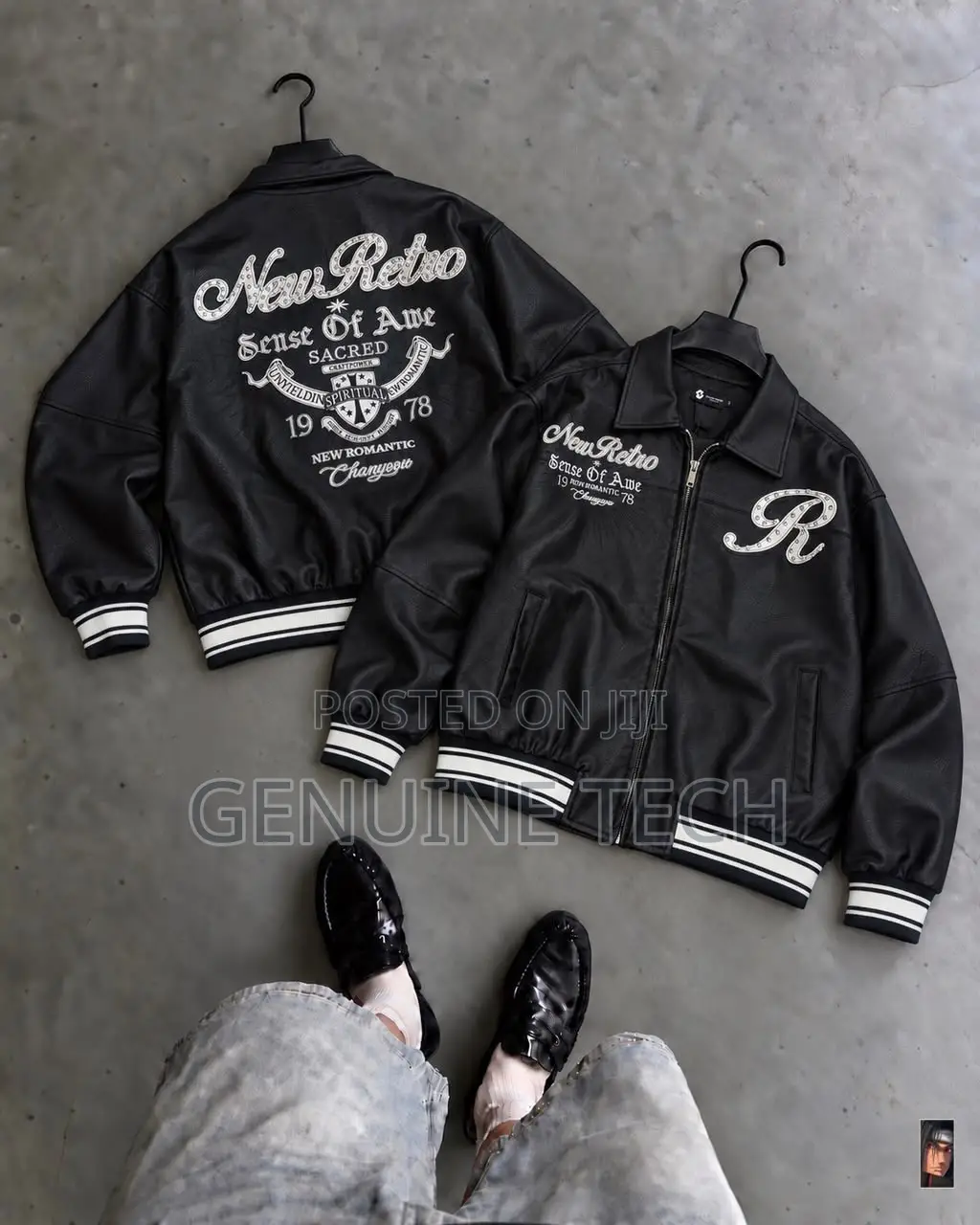 Premium Quality Chanyoou Bomber Leather Jackets With Stone