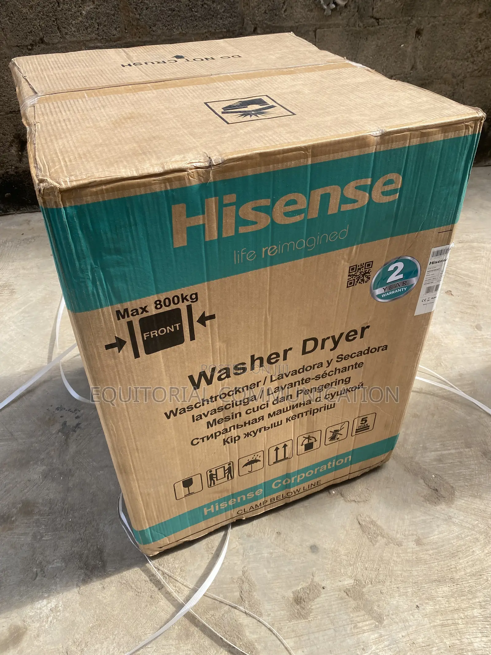 Hisense WD3S1043BT 2-in-1 Front Loading Washing Machine 10.5kg/6kg