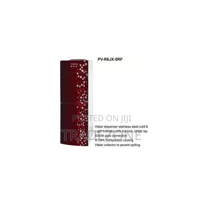 Polystar Water Dispenser With Refrigerator & Freezer | PV-R6JX-5RF