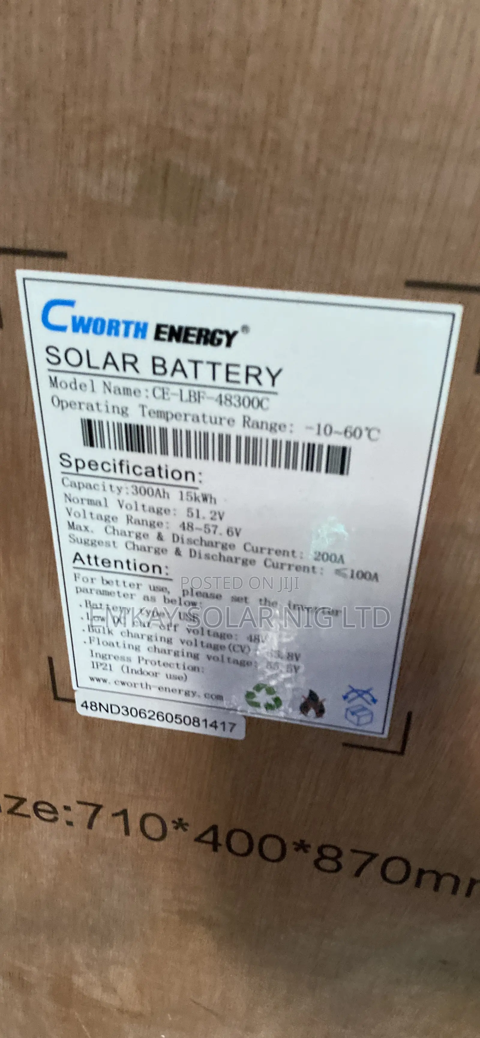15kwh Cworth Battery